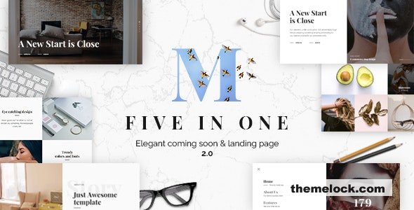 Mixio - Five in One Coming Soon and Landing Page Template