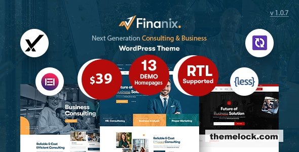 Finanix v1.0.8 - Business WordPress Theme