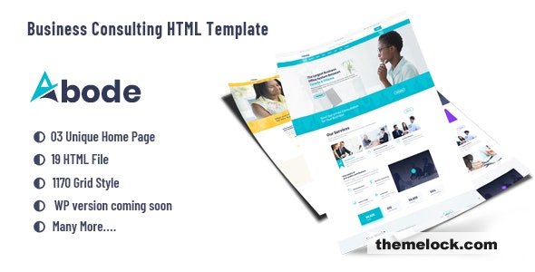ABODE - Consulting, Finance, Business HTML5 Bootstrap 4 Template