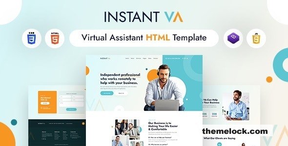 Instant VA v1.0 - Virtual Assistant HTML Template