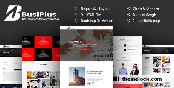 Busiplus v1.0 - Corporate Business HTML5 Template