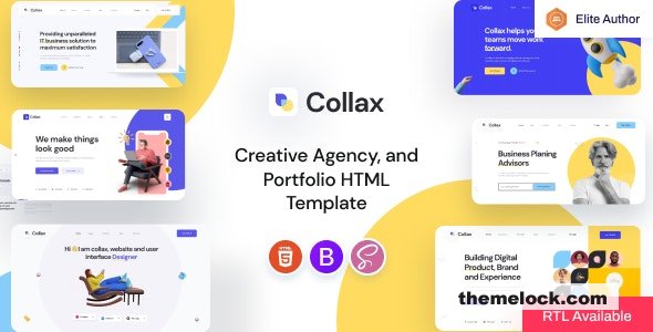 Collax - Creative Agency And Portfolio HTML5 Template
