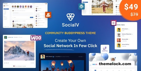 SocialV v1.6.3 – Social Network and Community BuddyPress Theme