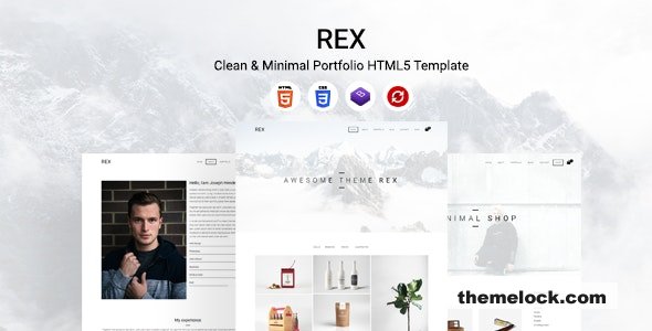 Rex - Clean & Minimal Portfolio HTML5 Template