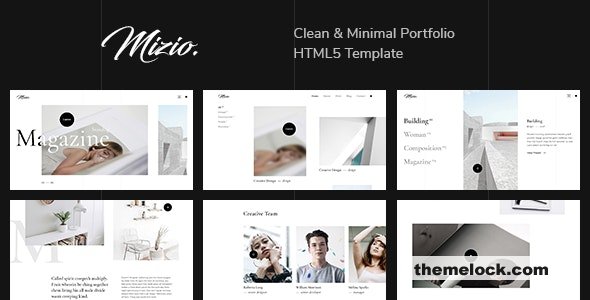 Mizio - Clean & Minimal Portfolio HTML5 Template