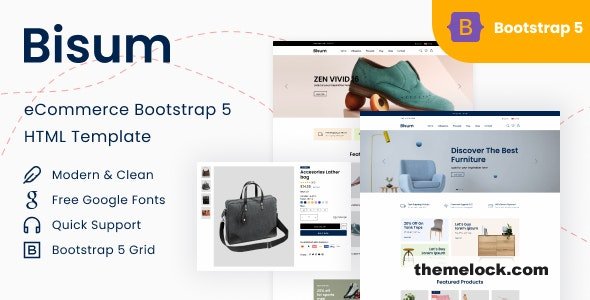 Bisum v1.0 - eCommerce Bootstrap 5 HTML Template