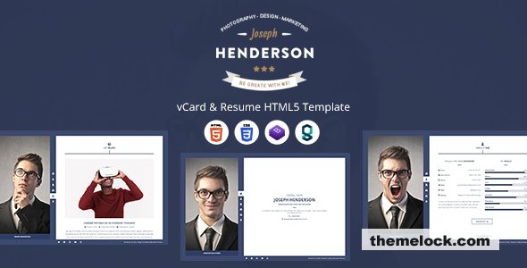 Henderson - vCard & Resume HTML5 Template