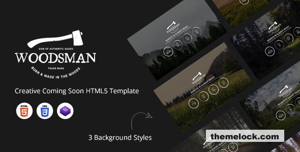 Woodsman - Creative Coming Soon HTML5 Template