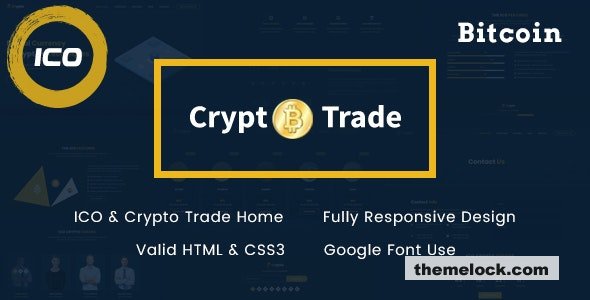 Crypto Trade v1.0 – ICO, Bitcoin and Cryptocurrency HTML Template
