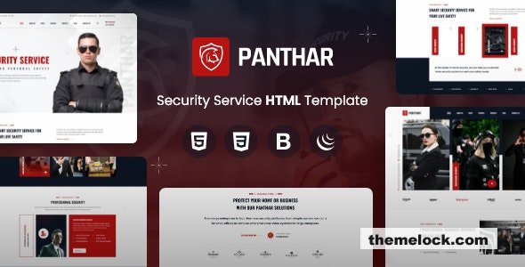 Panthar - Home Security Gaurd Service HTML Template