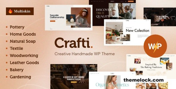 Crafti v1.0 - Creative Handmade WordPress Theme