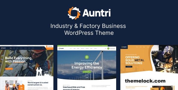 Auntri v1.0.1 – Industry & Factory WordPress Theme