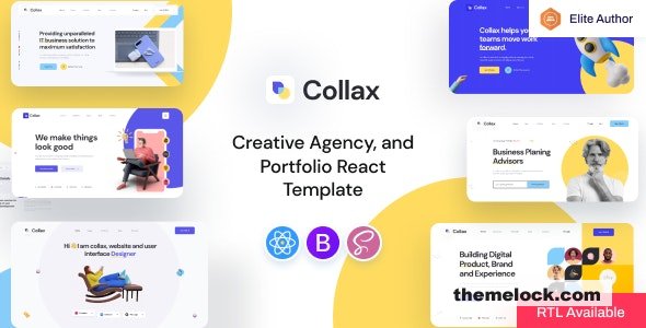 Collax - Creative Agency React Next js Template