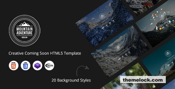Mountain – Creative Coming Soon HTML5 Template