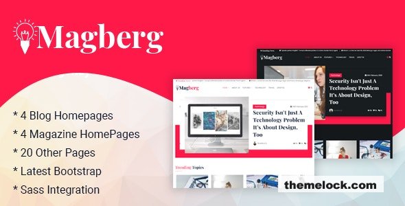 Magberg – Blog & Magazine HTML Template