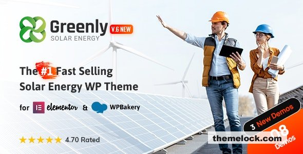 Greenly v6.4 - Ecology & Solar Energy WordPress Theme