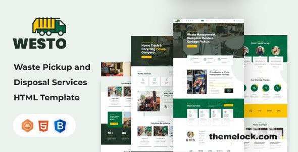 Westo – Waste Disposal Services HTML Template