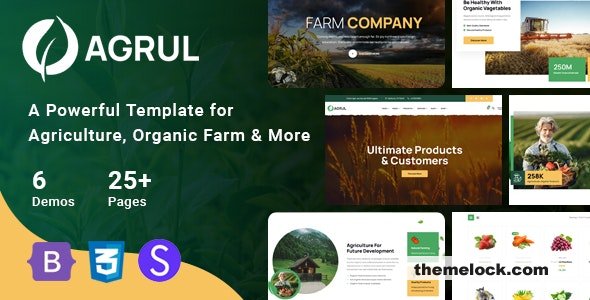 Agrul v1.0.1 - Organic Farm Agriculture Template