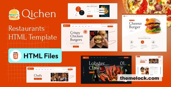 Qichen v1.0 – Fast Food & Restaurant HTML Template