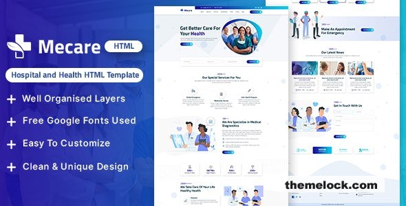 Mecare – Hospital and Health HTML Template