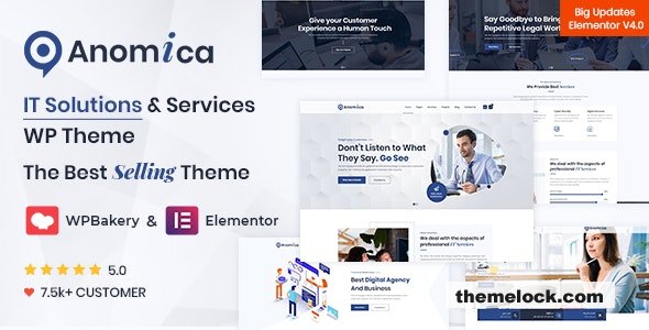 Anomica v4.3 – IT Solutions and Services WordPress Theme
