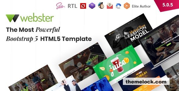 Webster v5.0.5 - Responsive Multi-purpose HTML5 Template