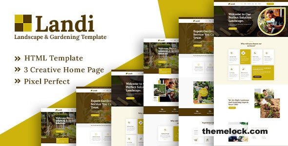Landi - Landscape Gardening HTML Template