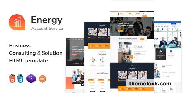 Energy – Business Consulting and Professional Services HTML Template