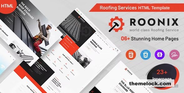 Roonix – Roofing Services HTML Template