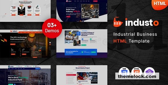 Industo – Industrial Industry & Factory Template