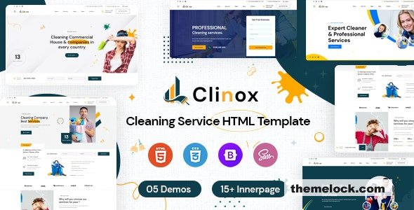 Clinox – Cleaning Services HTML Template