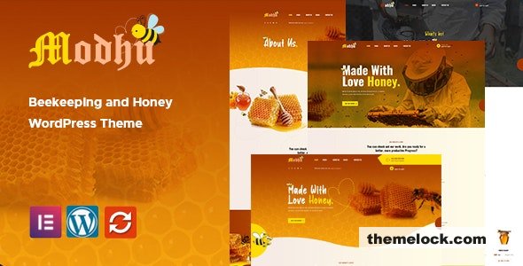 Modhu v1.0.3 - Beekeeping and Honey WordPress Theme