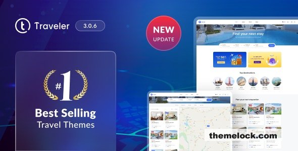 Traveler v3.0.7.1 - Travel Booking WordPress Theme