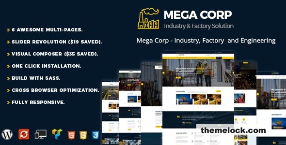 MegaCorp v2.3 - Industry & Factory WordPress Theme