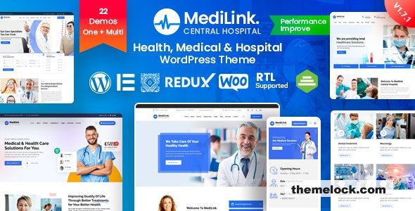 Medilink v1.7.2 - Health & Medical WordPress Theme