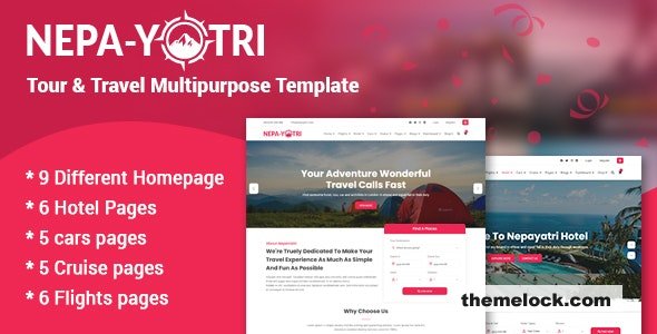 Nepayatri - Tour & Travel Multipurpose Template