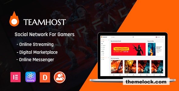 TeamHost v0.1.0 - Gaming Community Theme