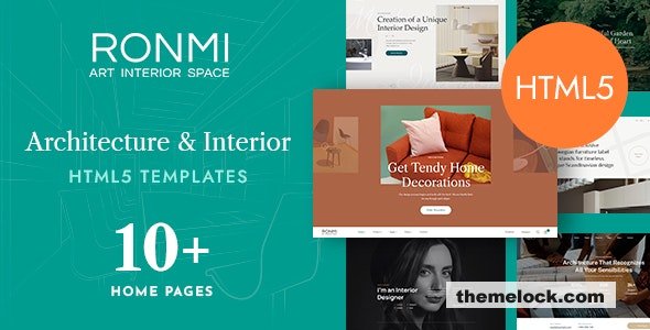 Ronmi - Interior Design & Architecture HTML5 Template