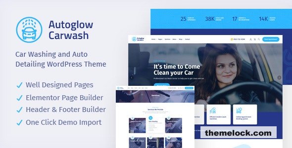 Autoglow v1.1.0 - Car Wash WordPress Theme