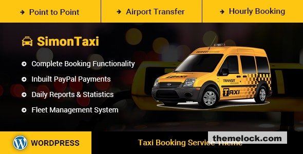 SimonTaxi v2.0.9 - Taxi Booking WordPress Theme