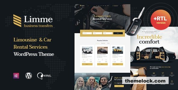 Limme v1.2.3.1 - Limousine Transfers & Car Dealer WordPress Theme + RTL