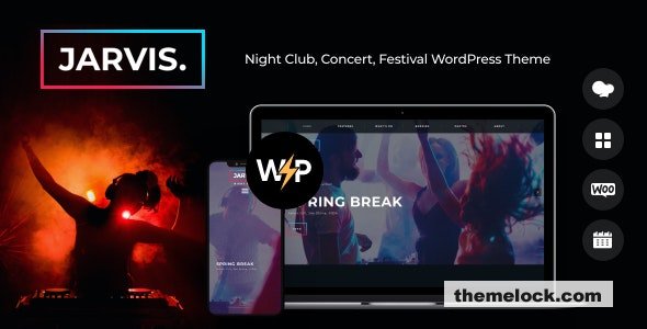 Jarvis v1.8.8 - Night Club, Concert, Festival WordPress Theme