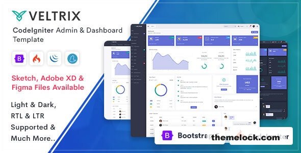 Veltrix - CodeIgniter Admin & Dashboard Template