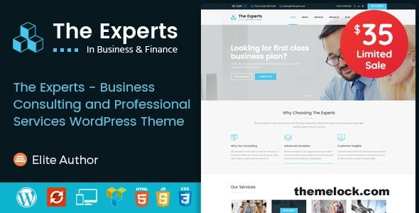 The Experts v3.2 - Business Consulting and Professional Services WordPress Theme