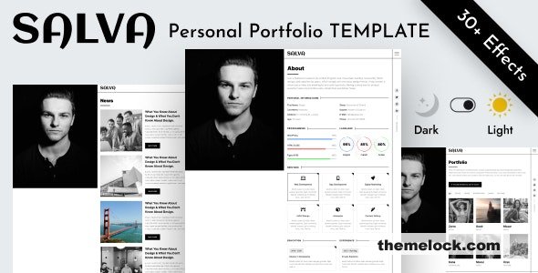 Salva - Personal Portfolio Html Template