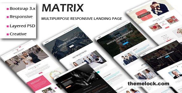 MATRIX - Multipurpose Responsive HTML Landing Pages