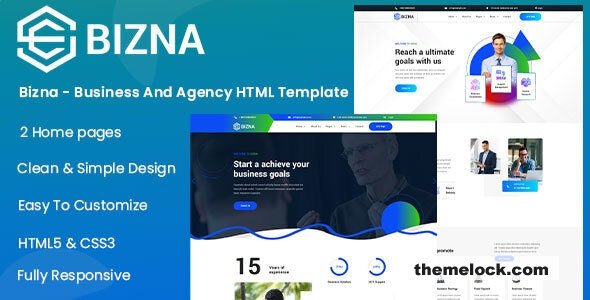 Bizna - Business And Agency HTML Template