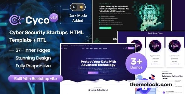 Cyco v1.2 - Cyber & Online Security Providers HTML Template
