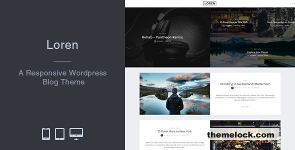 Loren v2.5.5 - Responsive WordPress Blog Theme