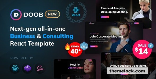 Doob v1.5 - Business and Consulting React Template